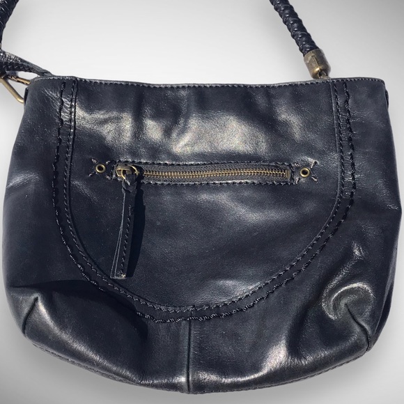THE SAK Black Leather Shoulder Bag - Picture 4 of 8